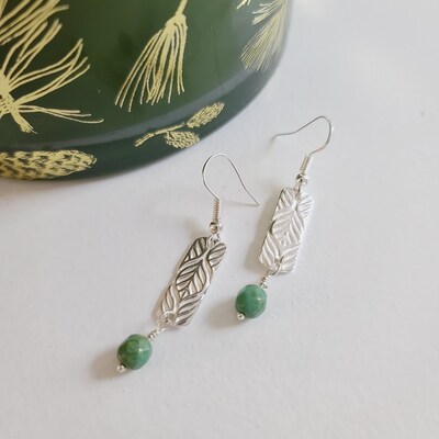Dangle Earrings | Fine Silver Precious Metal Clay (PMC) Designs | Free Shipping - image3